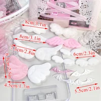 10PCS DIY Plush Wing Handmade Home Deocr Gift Decoration Card Cover Decor Cartoon Plush Cute DIY Accessories Sewing Supplies 1