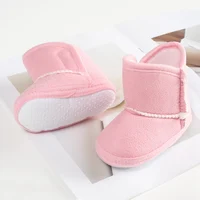 Baby Winter Padded Cotton Shoes Baby Solid Color Soft Sole Toddler Shoes Baby Snow Boots 0-2 Years Old 5