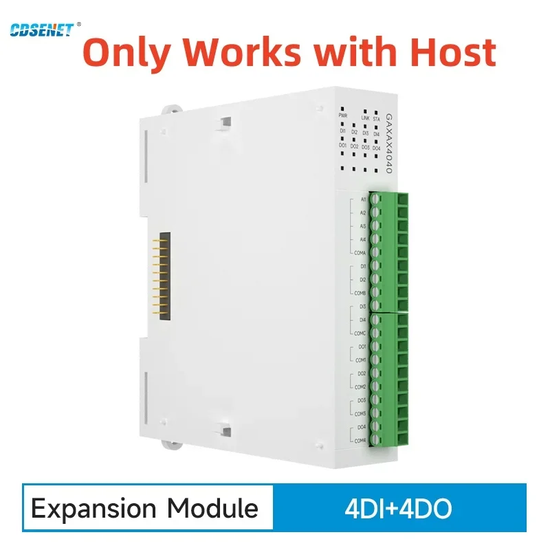 

4DI + 4DO Расширенный модуль ввода-вывода RS485 Ethernet CDSENET GAXAX4040 аналоговый переключатель сбора Modbus TCP RTU работает с хостом