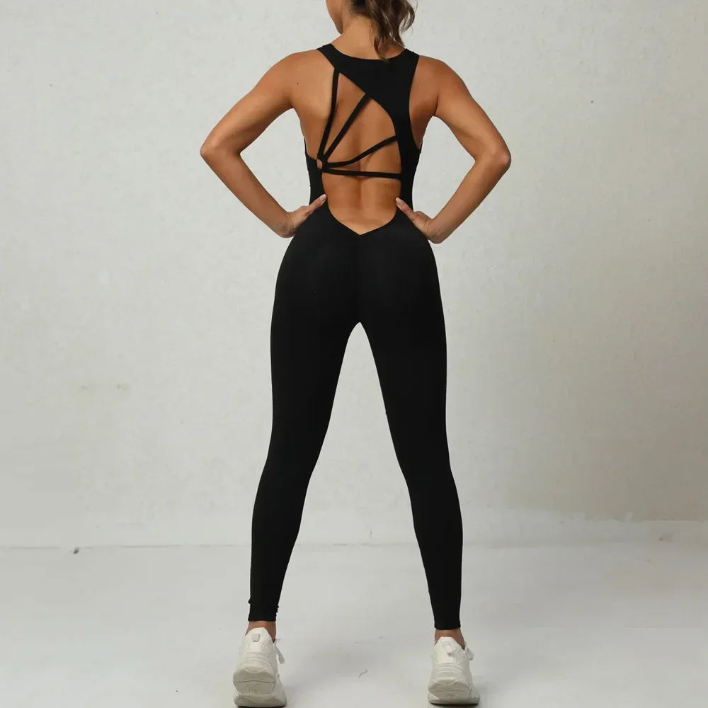 Wholesale Sportswear Woman Gym Fitness Overalls 2025 Sporty