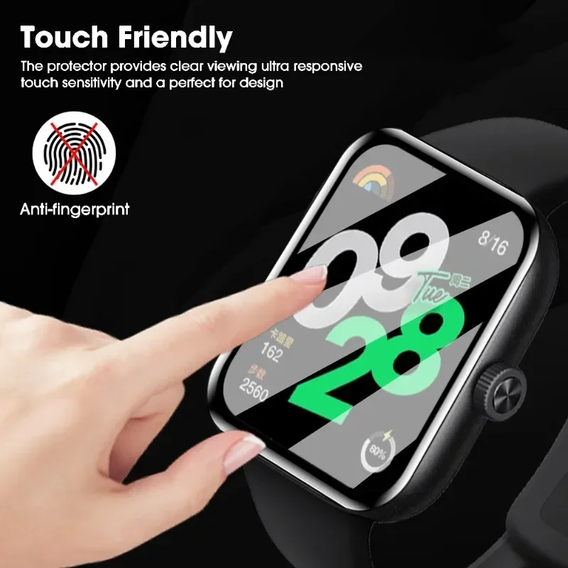 Full Cover Screen Protector for Xiaomi Redmi Watch 4 Clear Anti-scratch Protective Film for Mi Redmi Watch4 Watch Film Not Glass