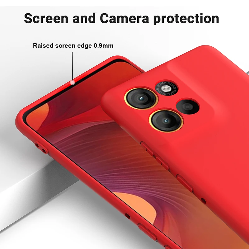 Soft Premium Liquid Silicone Strap Phone Case with Flocking Interior