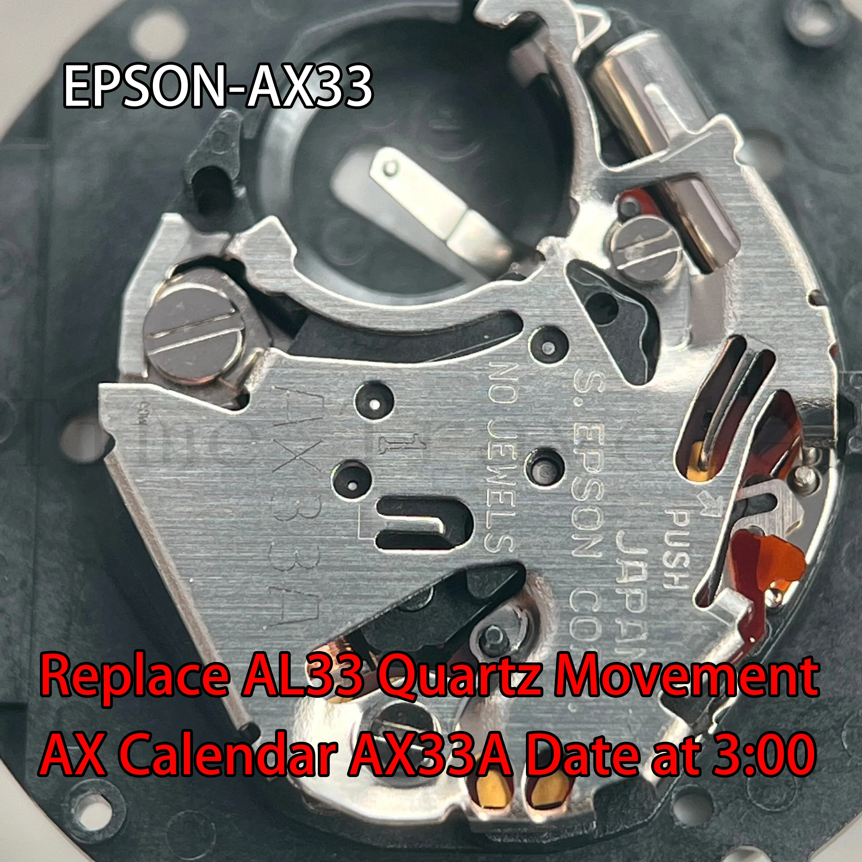Epson AX33 Movement Japan Genuine AX Calendar Series AX33A Quartz