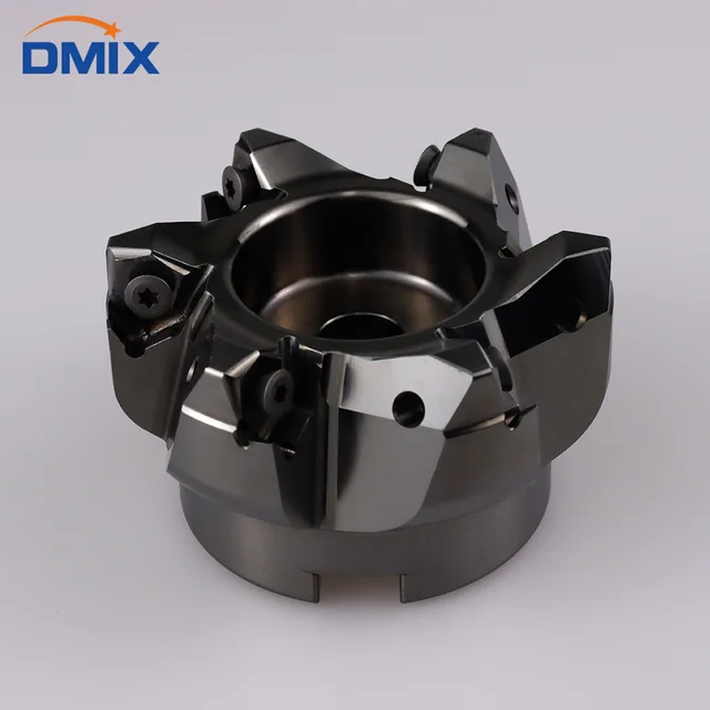 DMIX MFWN 90 gradi MFWN90 taglio pesante esagonale bifacciale Testa di fresa WNMU 0806 inserto disco fresa 4