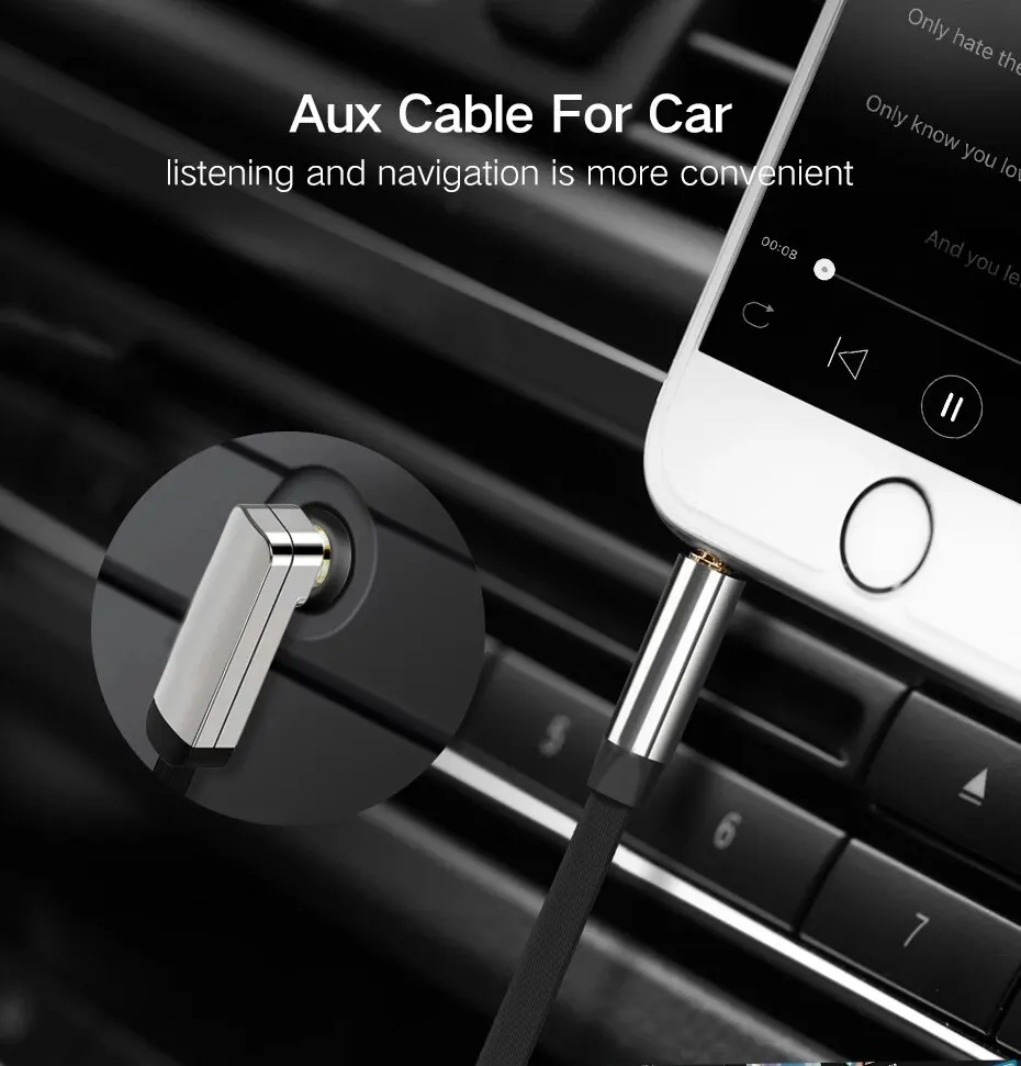 Premium 3.5mm Audio Auxiliary Cable - Universal for Headphones & Speakers