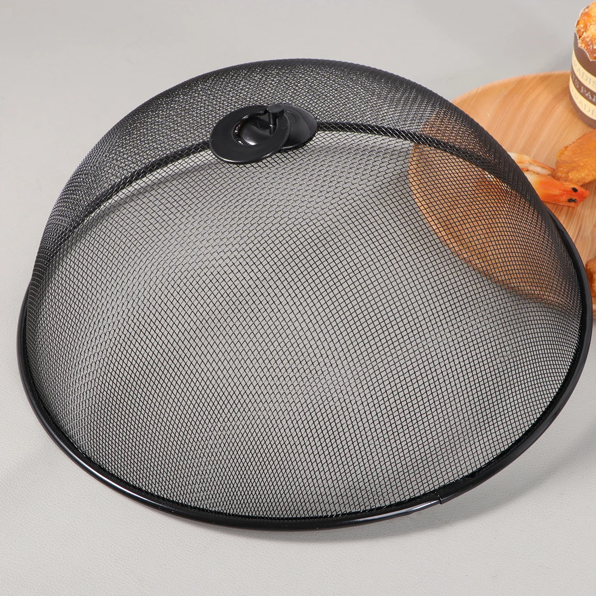 Food Cover Dustproof Stainless Steel Plate Anti Fly Mesh Dish Mosquito Protective Dinnerware Sets Home Garden 1Pc