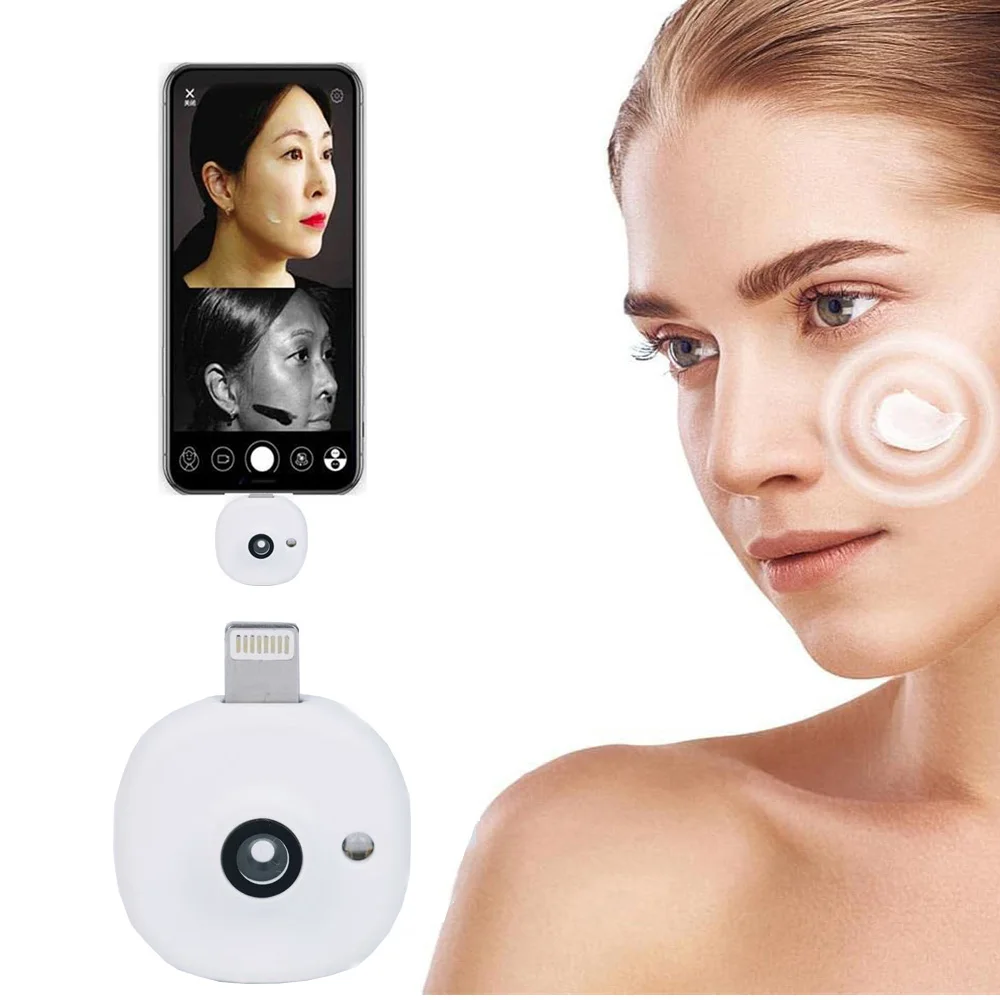 미니 UV 카메라 휴대용 자외선 차단제 테스터 얼굴 자외선 차단 및 메이크업 제거용 모바일 자외선 차단제