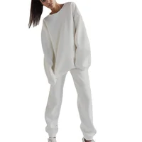 Ensemble de survêtement pour femme, ensemble de sport et yoga en molleton, pantalon de jogging, tenue de fitness, ensemble 2 pièces pour femmes 6