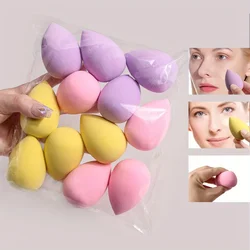 Multicolor Makeup Sponge Blender Set - Soft Beauty Egg Cosmetic Puffs for Flawless Foundation and Powder Application (4Yello 4Purple 4Pink)