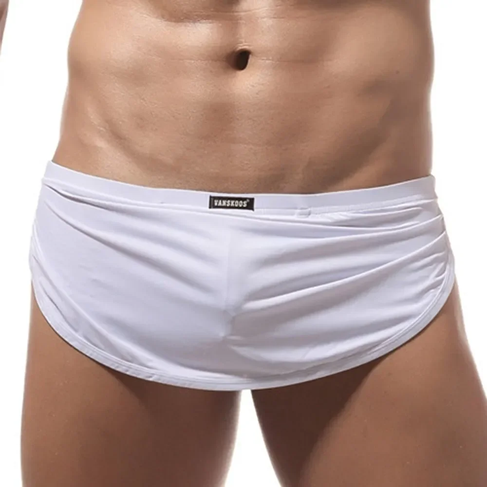 Breathable Men's Panties Homewear Casual Loose Shorts With Pouch Thongs Elastic Man Boxer Briefs Shorts Trunks Underwear