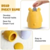 1PCS BPA Free Silicone Piggy Bank Money Coin Cartoon Shape Money Bank Deposit Box Storage Box Kids Toy For Birthday Gift 5
