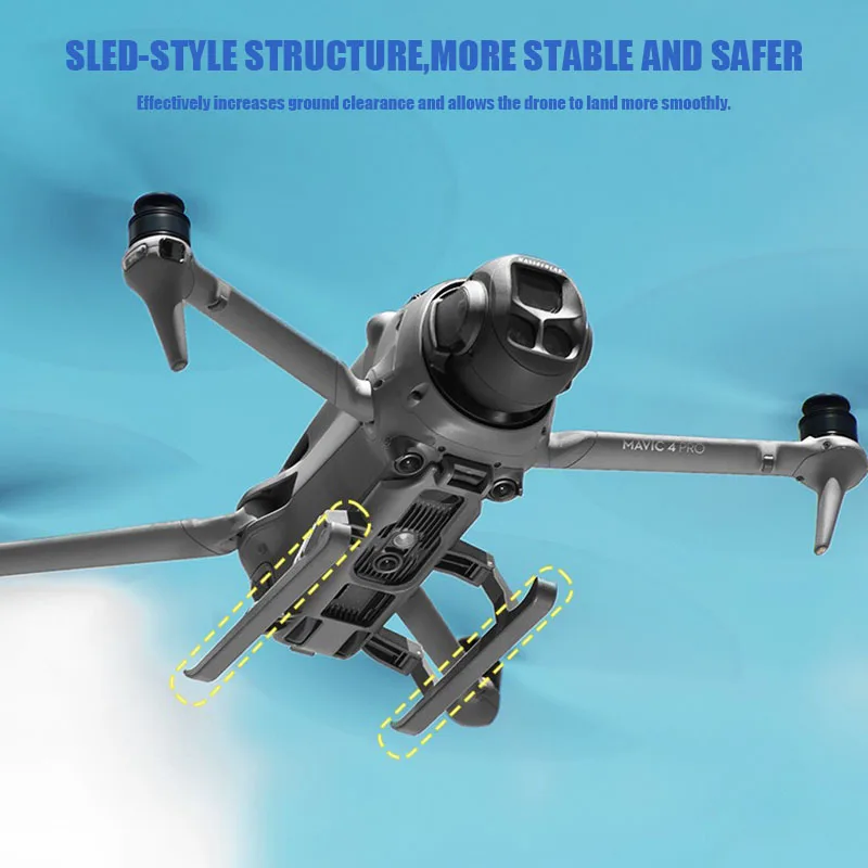 Pieds d'atterrissage pliables pour DJI Mavic 4 Pro - Protection anti-collision