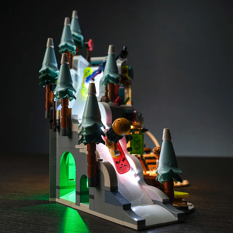 Vonado-LED Light Set para férias Ski Slope e Bolo Building Blocks, acessórios de iluminação, apenas, 41756