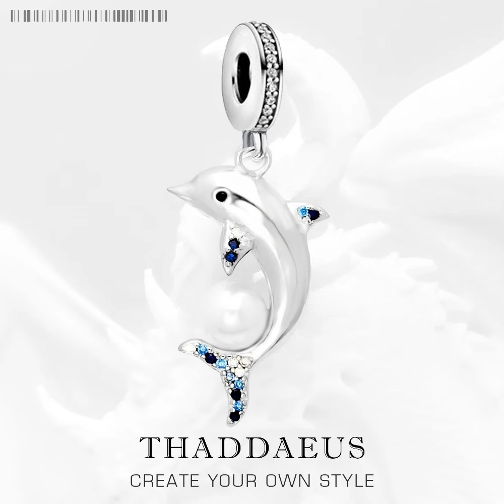 Infinite U elegante cuore delfino in argento Sterling 925 rodiato con zirconi ciondolo collana per donna/ragazza, colore: Argento