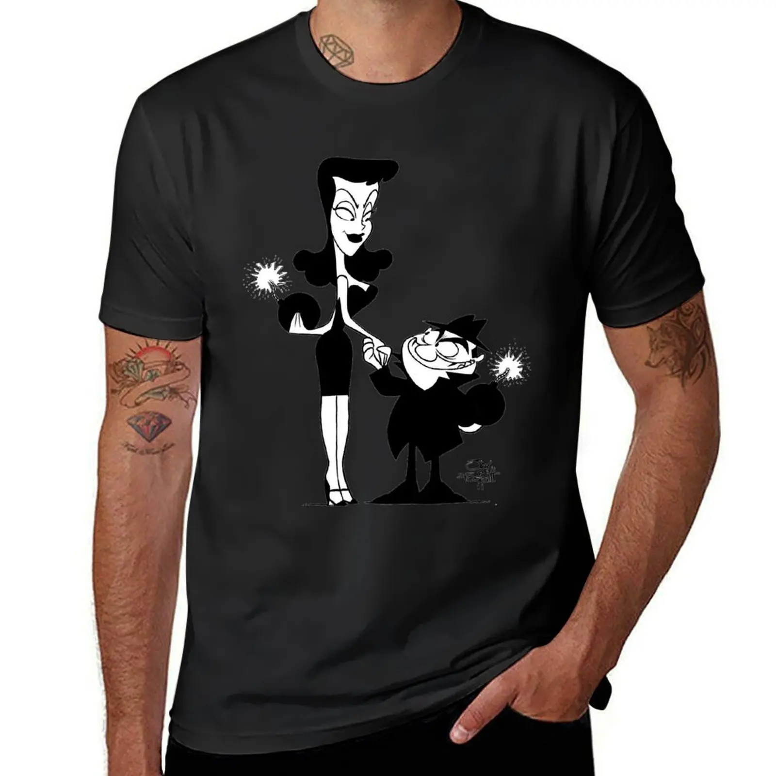Men Women Boris And Natasha With Bombs Funny Men Fan T-Shirt animal prinfor boys Blouse graphics men graphic t shirts