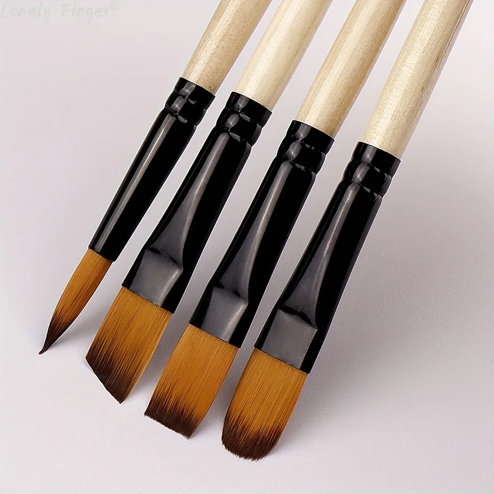 Set 36 pennelli professionali da artista per olio e acrilico_voghion.com