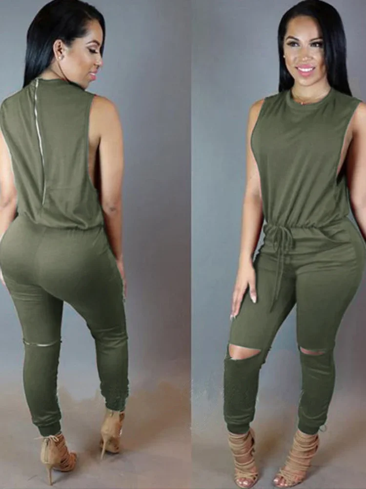 

Hollow sexy jumpsuit Women's jumpsuit combinaison2024
