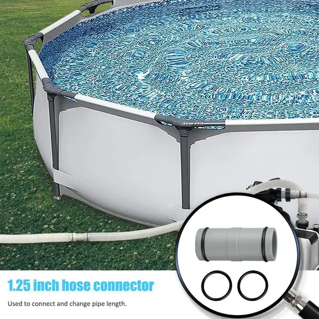 1.25 Hüvelyk T -Ízületi Szűrőszivattyúkert Öntöző Víztömlő Csőcsatlakozók Úszómedence Szivattyúk Egyenes Hosszabbító Ízület Csere - Image 3