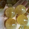 Wholesale Cheap Price Polished Natural Crystal Healing Stones Yellow Honey Calcite Ball 5