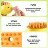 Cat Dog Steamy Brush Steam Brush Electric Sprayer for Massage Pet Grooming tool Shedding 3 in 1 Electric Sprays Massage Combs 4