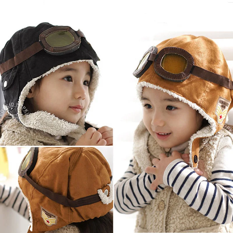 الشتاء الأطفال إيرفلاب قبعة Ushanka الطيار الاطفال قبعة دافئة Kawaii سدادات حماية الأذن فاتنة لطيف قبعة صبي فتاة الخريف 2-7 سنة