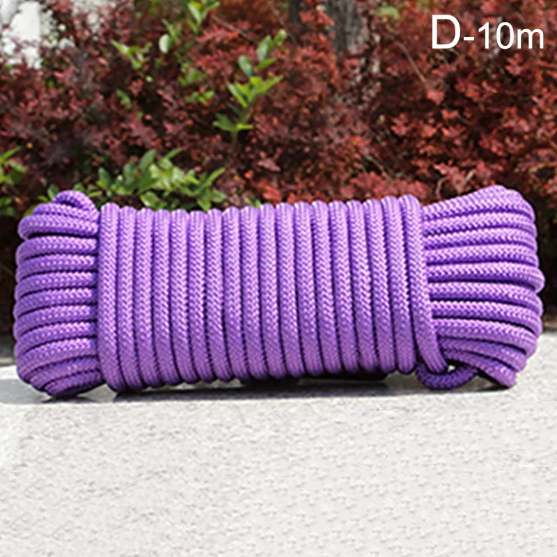 Description Picture 5 of item10mx2/3/4/6/8mm Nylon Cord Thread Crochet Line Macrame Rope DIY Hand-woven Braided Handicraft Lanyard Shoes String Bag Rope