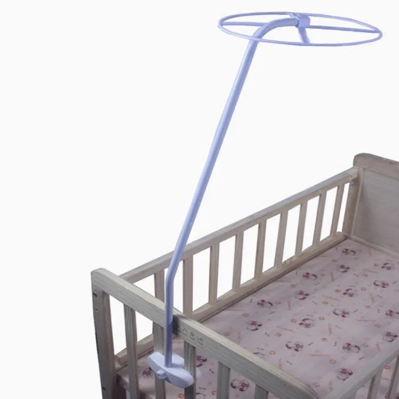 Baby Crib Canopy Mosquito Net Stand Holder Set Adjustable ClipOn