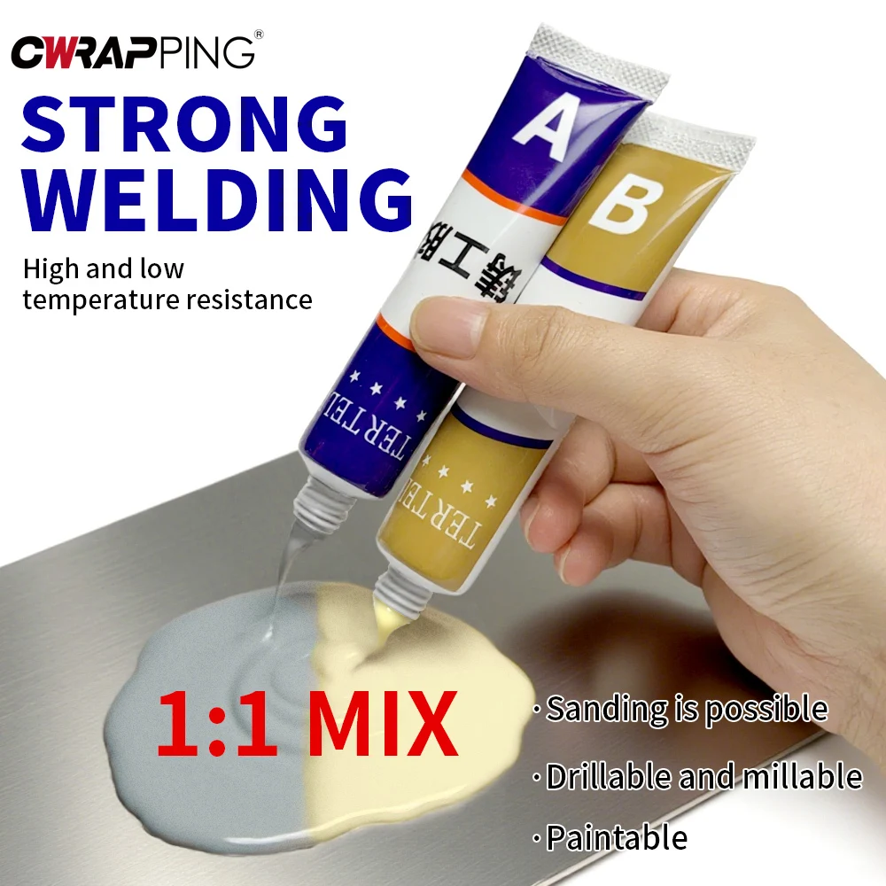 High-Strength Multi-Material Repair Adhesive - Heat Resistant Sealant for Metal, Plastic, & Wood