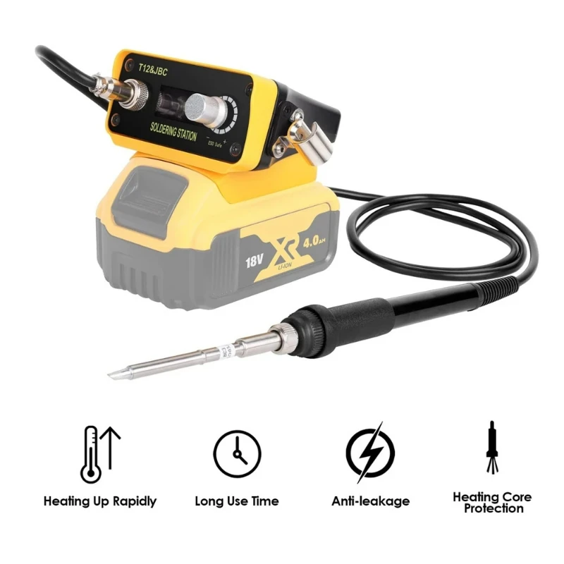 Cordless Soldering Iron Station For Dewalt 20V Max Liion Battery DIY