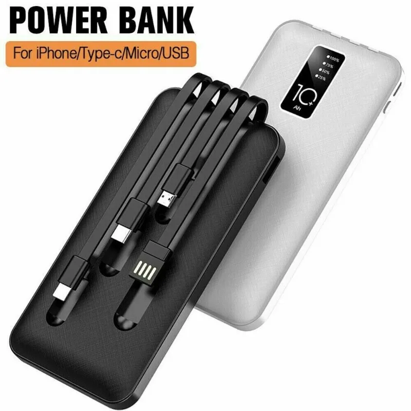 Caricabatterie Rapido Portatile Di Tipo C Con Power Bank Magnetico Wireless Da 20000Mah Cavo Integrato Per Iphone Huawei Xiaomi Samsung Battery Pack