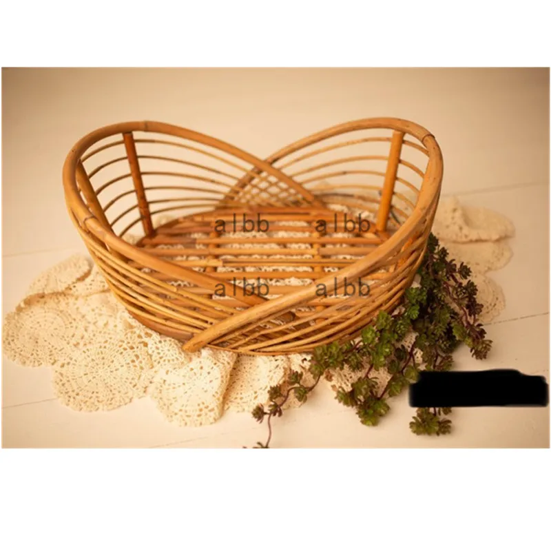 

Новинка 2022, реквизит для фотосъемки новорожденных, плетеная корзина из ротанга в стиле ретро, корзина с ручкой, стул, стул для детской фотосъемки, студийные стульчики, аксессуары