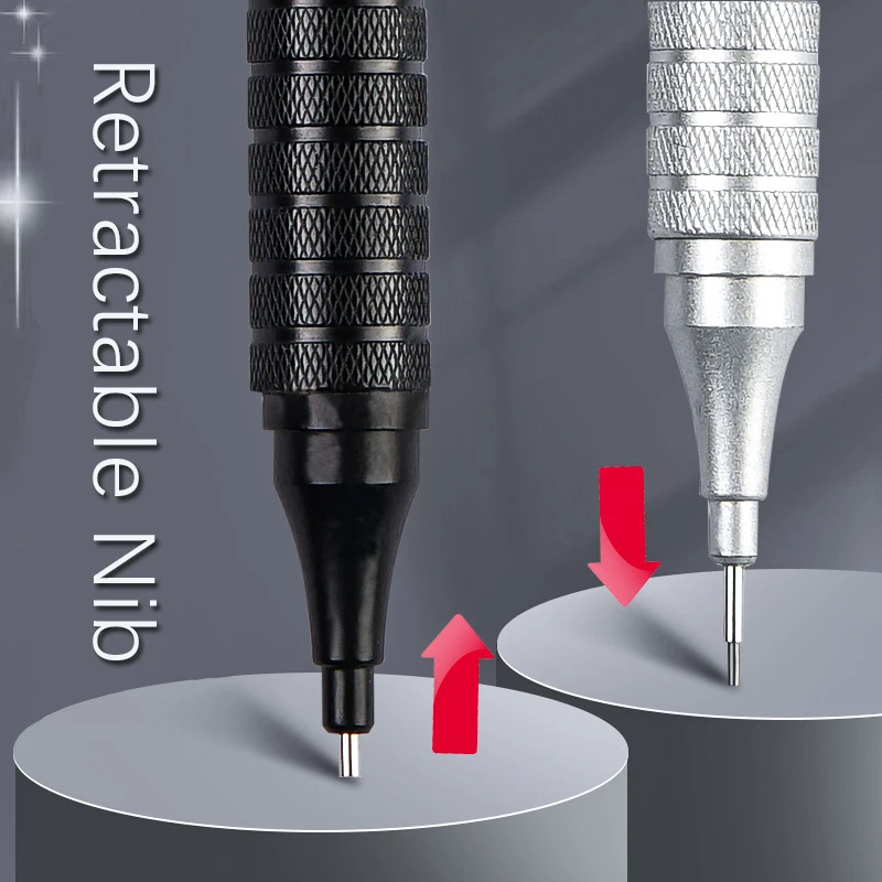 High Quality Metal Mechanical Pencils Set with Lead Refills Drafting Automatic Pencil 0.3, 0.5, 0.7, 2.0mm Pencil for Art Supply - Image 3