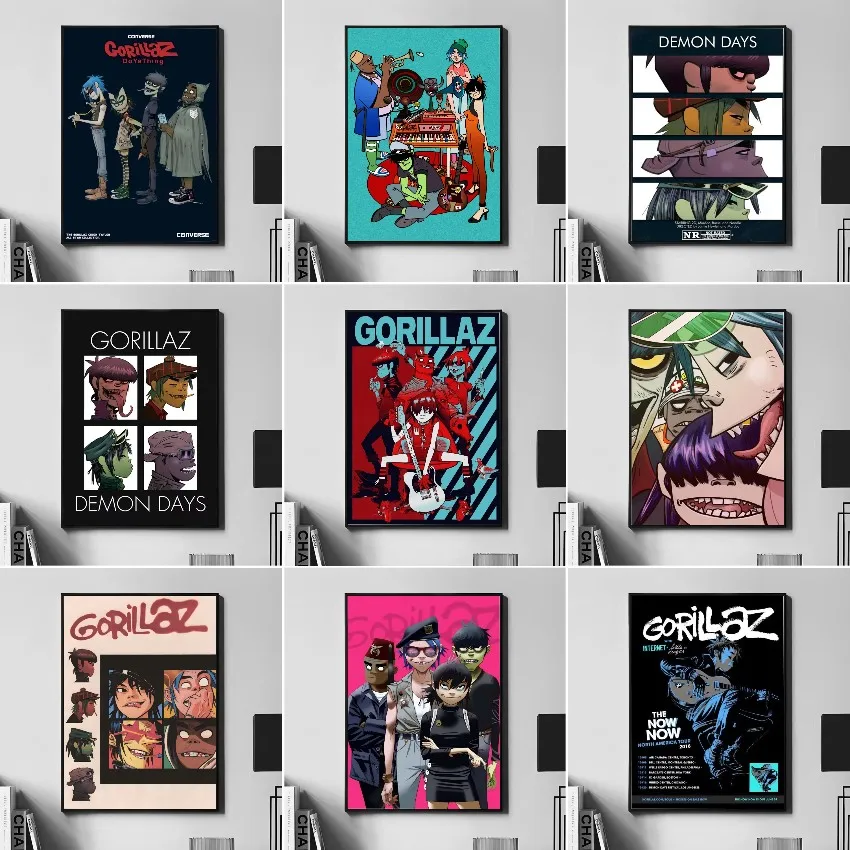 Diamond Painting Virtual rock band Gorillaz home decor, room decor