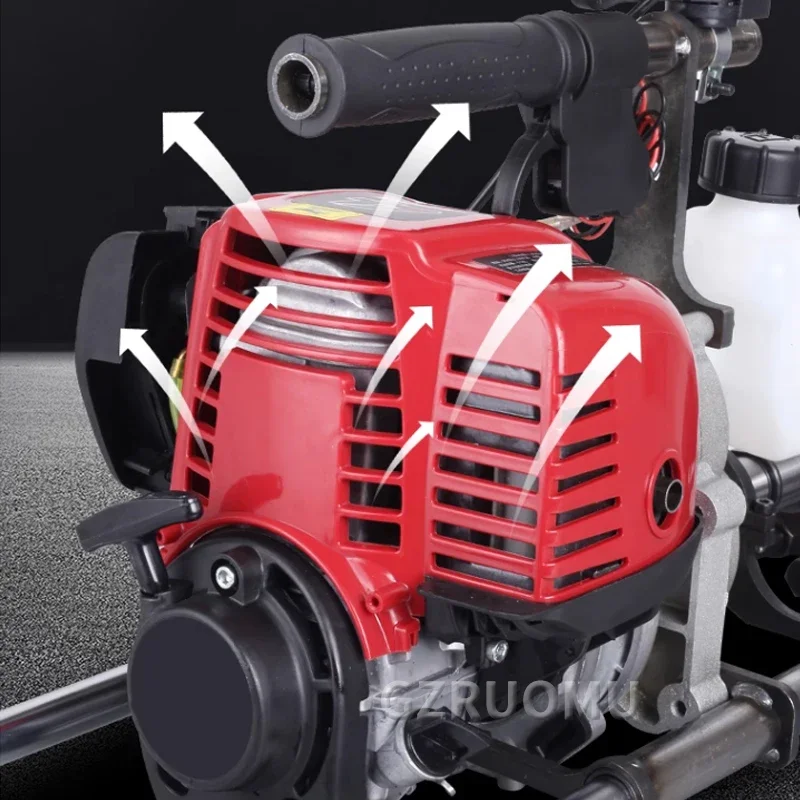 Engine Drilling Machine High Power Four-stroke Excavation Ground Hole Pile Driver Gasoline Drilling Machine 37.7CC 0.9KW 5
