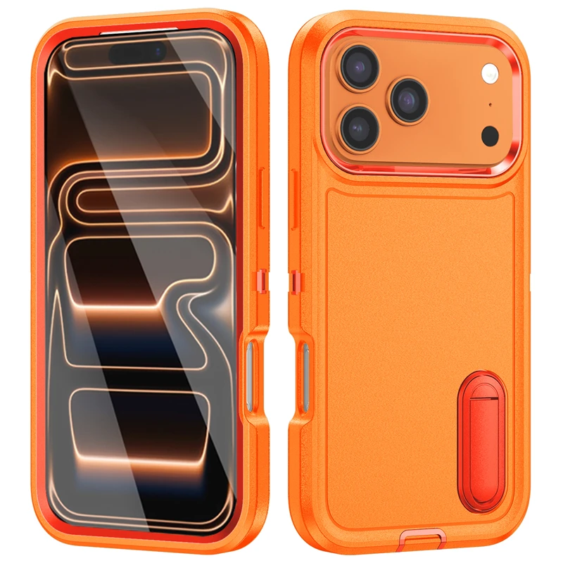 Defender Shockproof Invisible Bracket Armor Matte Case Accessories