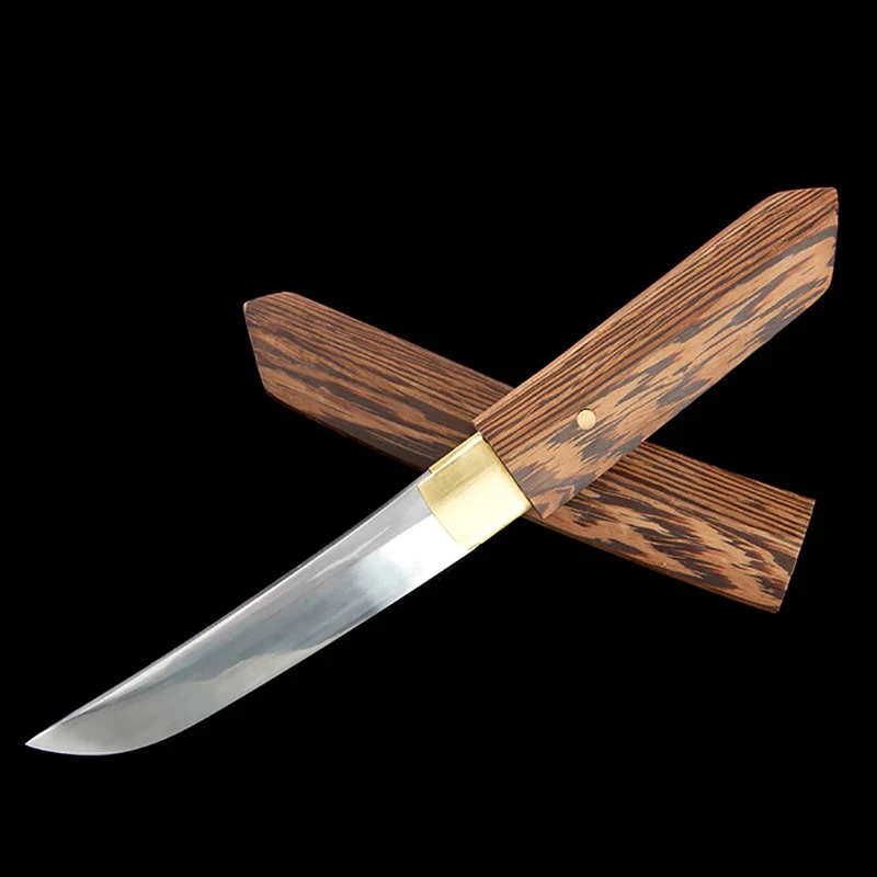 

Sashimi Knife With Wood Cover Sharp Chefs Cleaver Tynny Slicing Sushi Utility Boning High Manganese Steel Blade Kitchen Knives