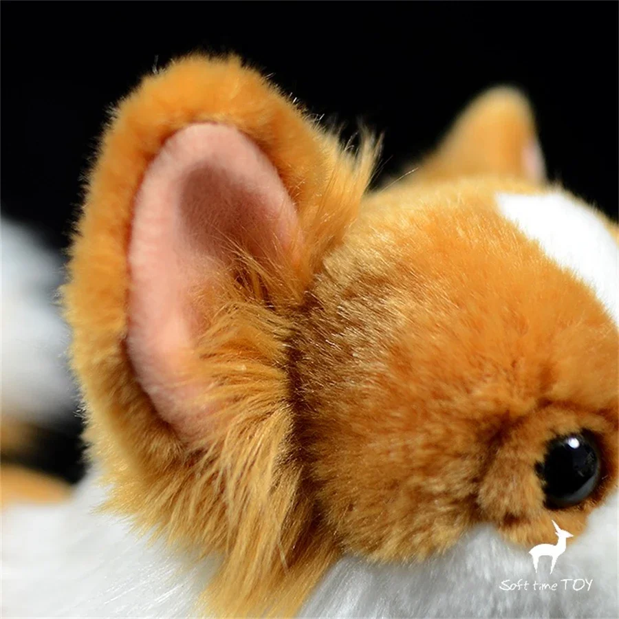 Pomeranian Dog High Fidelity Anime Cute Plushie Sheep Dog Plush Toys Lifelike Animals Simulation Stuffed Doll Kawai Toy Gifts 5