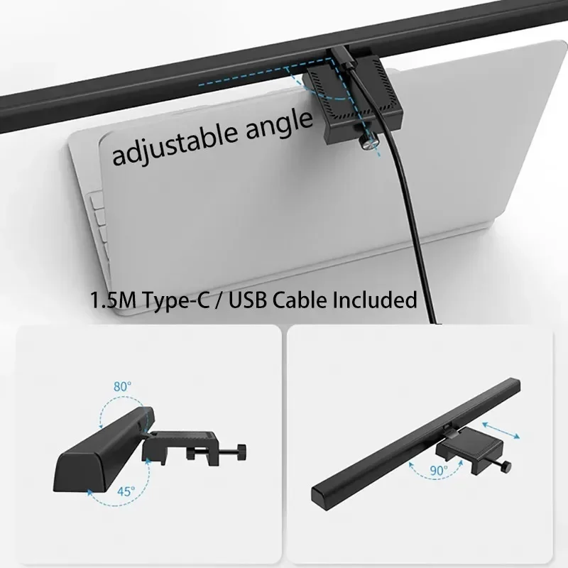 LED Computer Monitor Light Bar For Learning/Reading/Work Dimming Night Lighting Display Screen Hanging Lamp Eye Protection Lamp 5