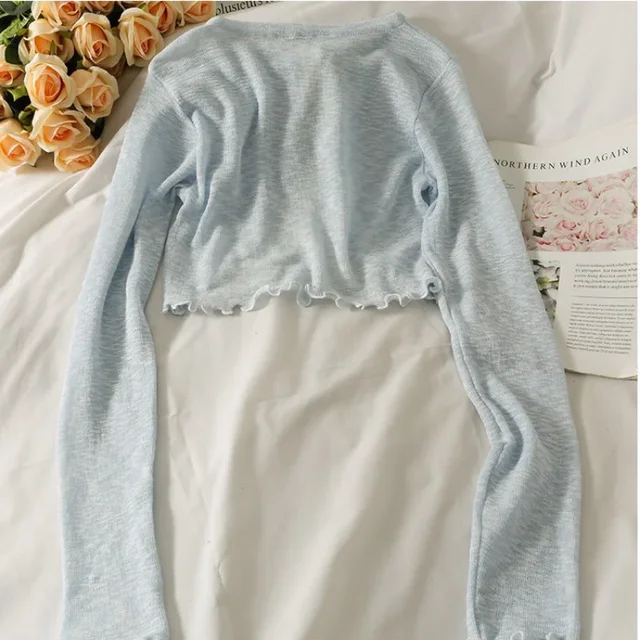 여성을 위한 완벽한 여름 필수품: 얇은 햇빛 차단 가디건