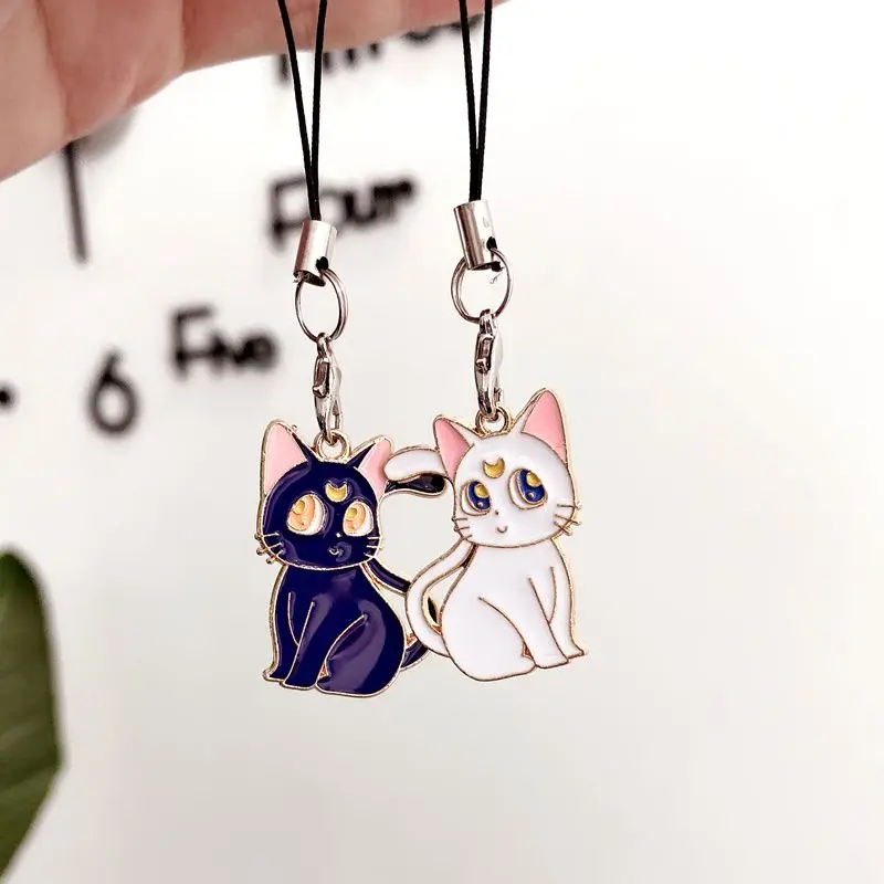 Ciondoli cordino Gatti Luna e Artemis (Sailor Moon) 18 Se64c1a873b7647bb82cb708b6f19e4f6o