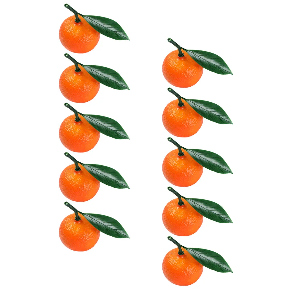 Mandarin Oranges Fruit Model Prop 10 Pcs Fake Artificial Models Fruits Foam Decor Faux Simulation artificial plants artificial fruits and vegetables