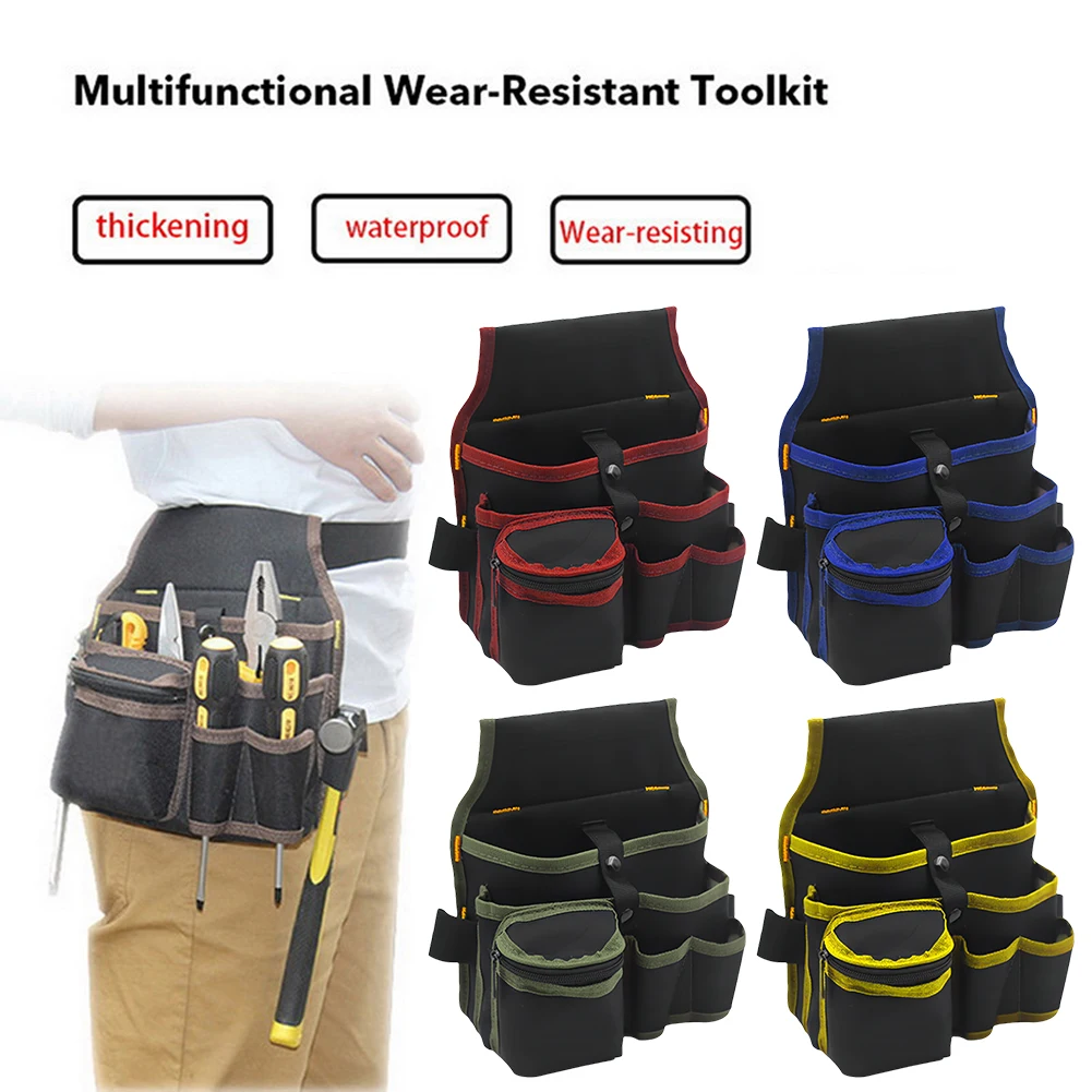 전기 기술자용 공구 파우치, 조절 가능한 버클 벨트, 공구 벨트 가방, 다용도 포켓 정리함, 전기 기술자, 수공예가, 작업, 유지 보수용