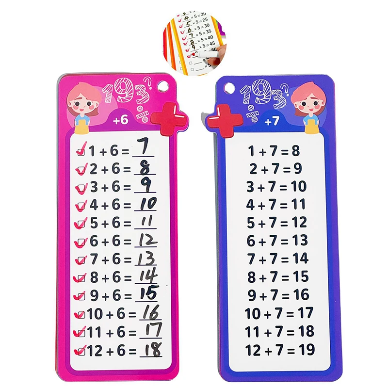 0-12 Times Table Cards, Multiplication Charts, Self Check Math Learning Tool, Montessori Mathematical Training, Teaching Aids