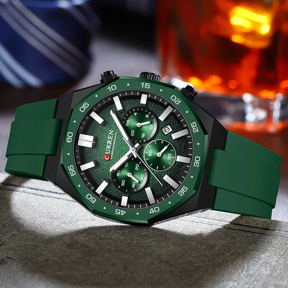 Classic Men's Quartz Watch Multifunction Luminous Chronograph Calendar Waterproof Sports Fashion Watches For Man_voghion.com