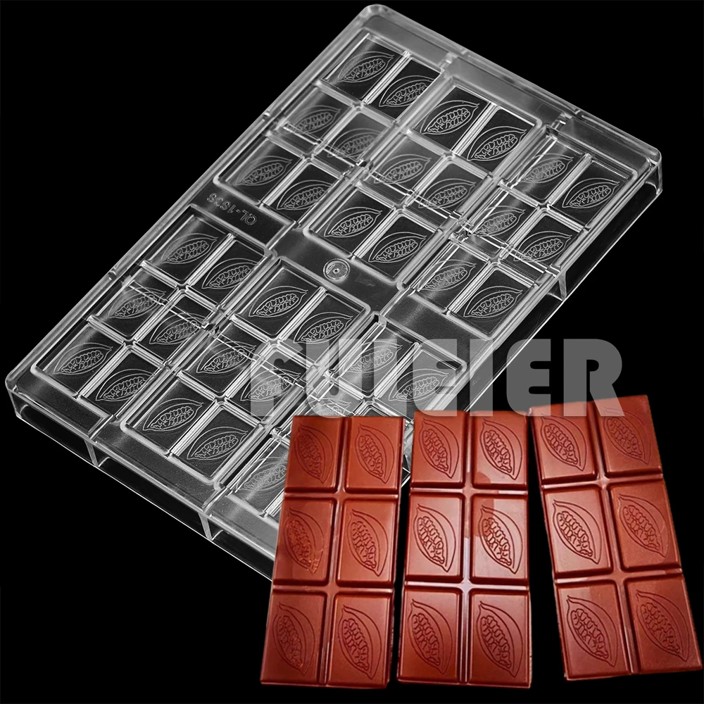 

Cocoa Fruit Pattern Polycarbonate Chocolate Mold Baking Bonbons Candy Bar Mould Cake Confectionery Tool baking Candy Mold