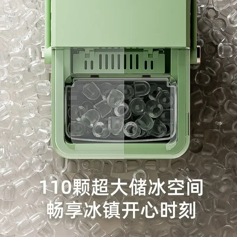 New Home & Dorm Ice Machine-Mini, Automatic. Round Ice Cube Maker. For Students & Commercial Use.