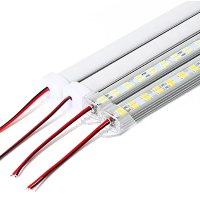 

330X15MM Wholesale DC12V 48 LED Light Strip Hard Rigid Strip Bar Light Aluminium shell+pc cover 5730 Lights Strip