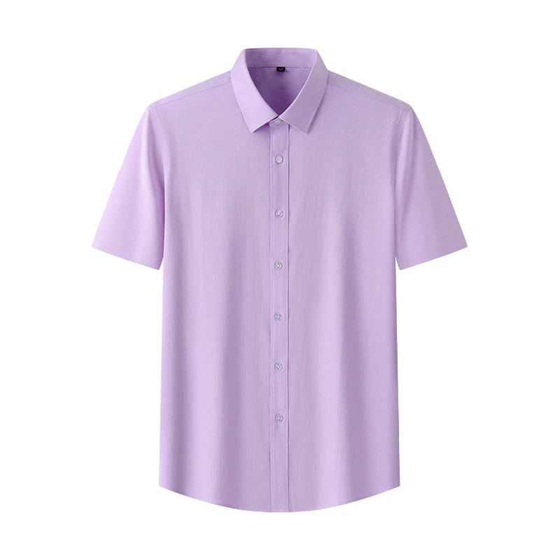 Hight qulity solid color summer short sleeve shirts for men slim fit formal shirt office business clothes free shipping items
