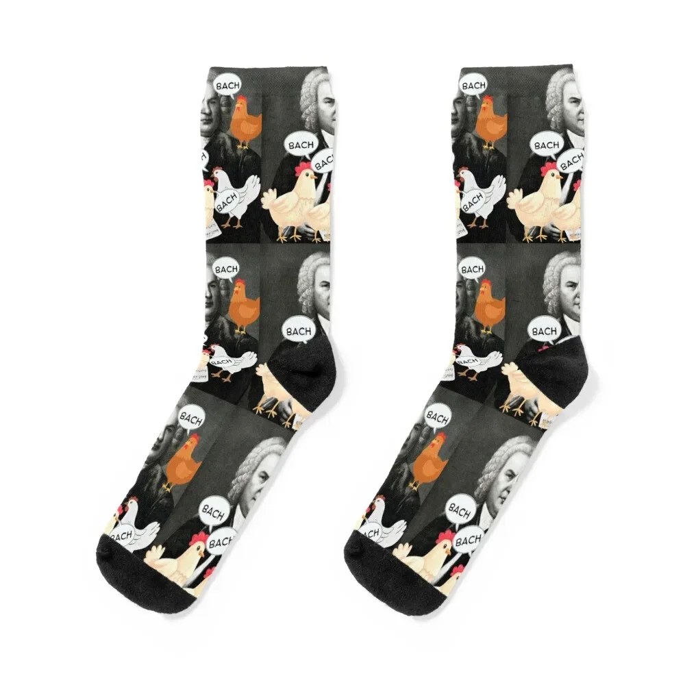 

Bach Chickens Socks funny gift cool funny gifts Socks For Men Women's