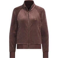 Adidas officiel véritable nouveau femme rétro décontracté col montant veste en velours JX6842 5